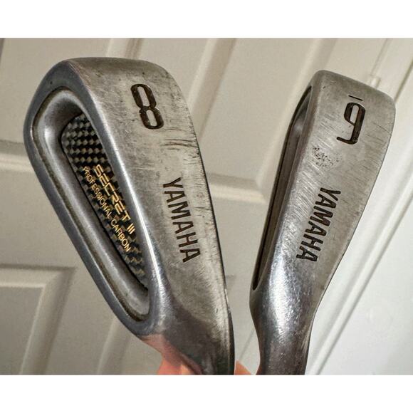 Yamaha Secret III Professional Carbon Gold Graphite Golf Clubs 6 & 8 Set of 2 - Picture 6 of 10